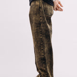 Baggy Fit Jeans - Distressed Over Dyed