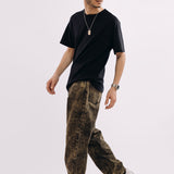 Baggy Fit Jeans - Distressed Over Dyed