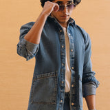 Denim Cross Pocket Shirt