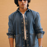 Denim Cross Pocket Shirt