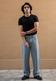 90’s Denim Straight Fit Jeans - Light Blue Wash
