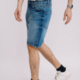 Basic Denim Shorts - Mid Blue