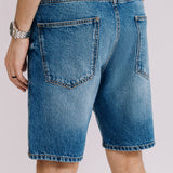 Basic Denim Shorts - Mid Blue