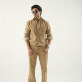 Light Khaki Denim Twin Set