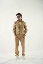 Light Khaki Denim Twin Set