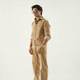 Light Khaki Denim Twin Set