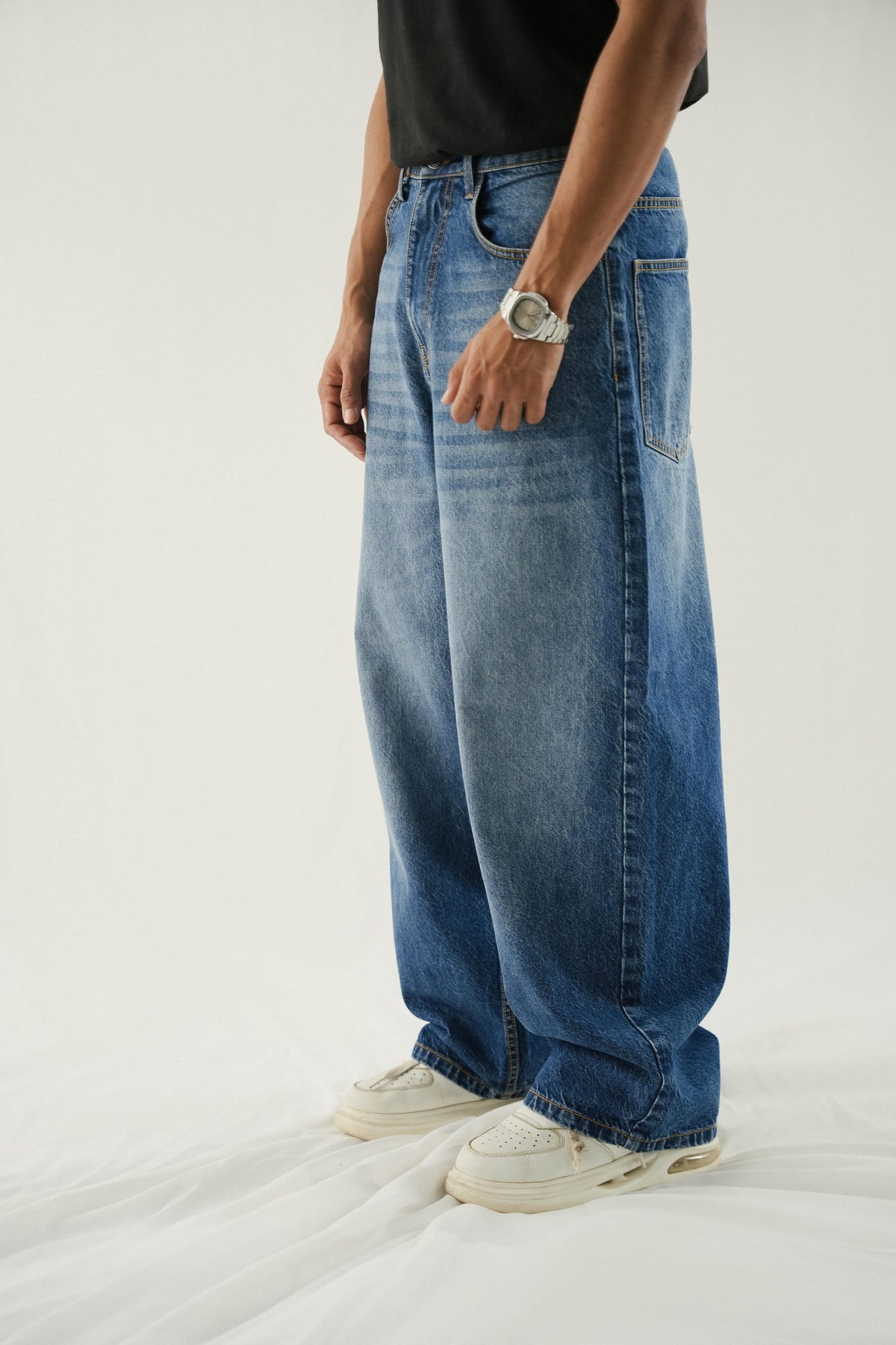 Extra Baggy Jeans Dark Blue
