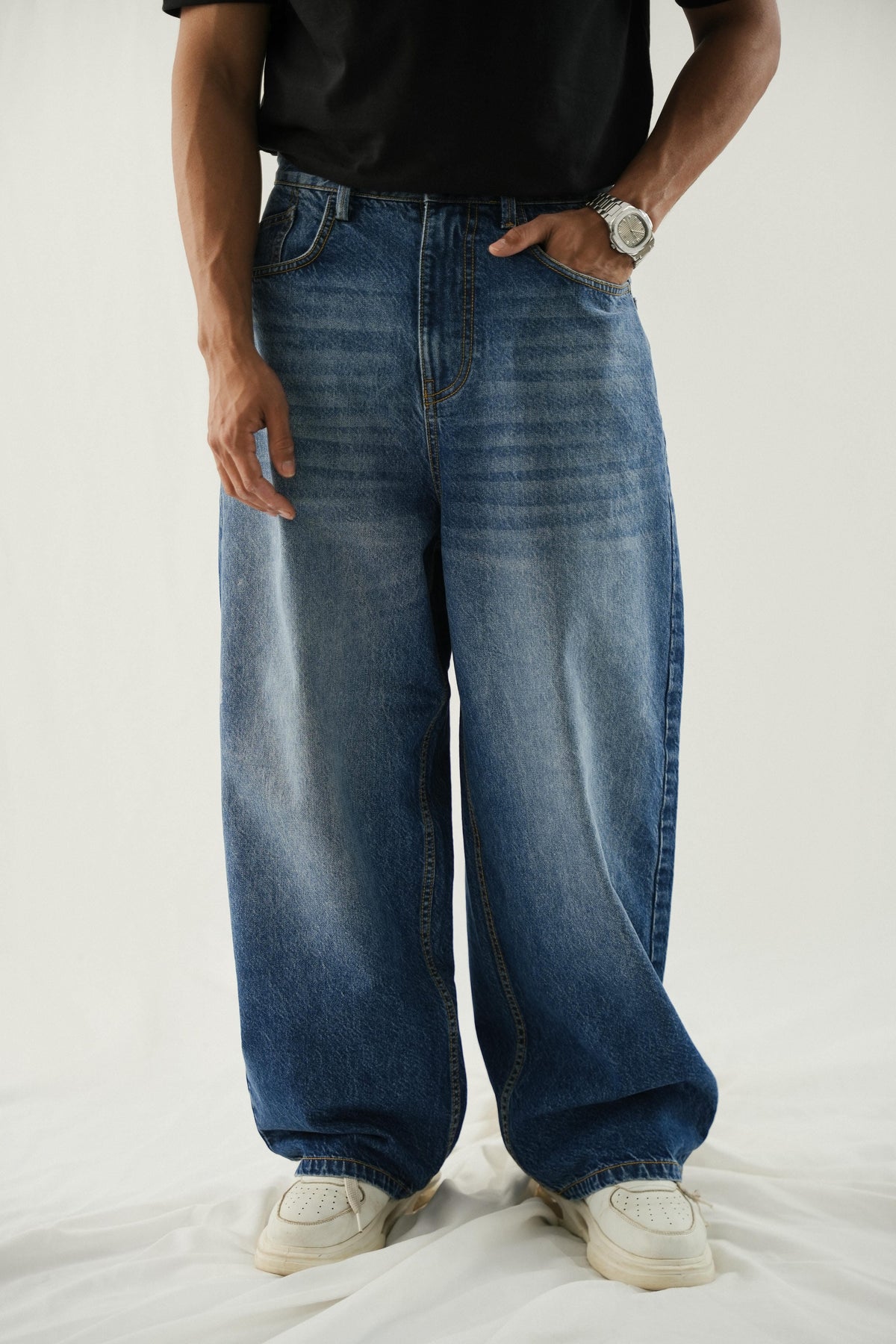 Extra Baggy Jeans Dark Blue