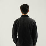 Cropped Fit Denim Shirt Midnight - Black Stone Wash