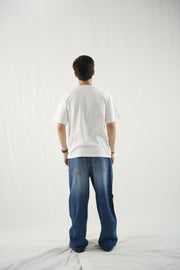 Loose Fit Baggy Jeans - Dark Blue