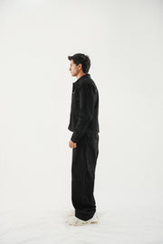Black Technical Jeans - Super Baggy Fit