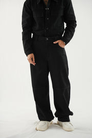 Black Technical Jeans - Super Baggy Fit