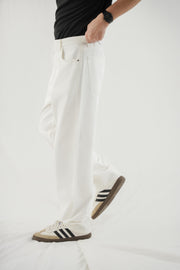 Basic Baggy Jeans - White