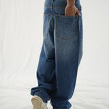 Extra Baggy Jeans Dark Blue