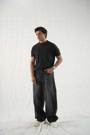 Extra Baggy Jeans Black Stone Wash