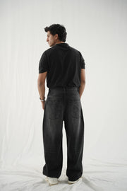 Extra Baggy Jeans Black Stone Wash