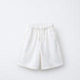 LONG LINE DRAW STRING SHORT - CASUAL CREAM