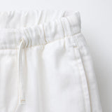LONG LINE DRAW STRING SHORT - CASUAL CREAM