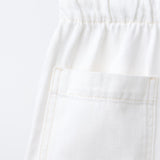 LONG LINE DRAW STRING SHORT - CASUAL CREAM