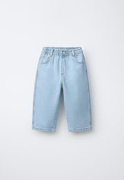 RELAXED FIT DENIM TROUSER - LIGHT BLUE