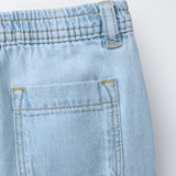 RELAXED FIT DENIM TROUSER - LIGHT BLUE