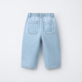 RELAXED FIT DENIM TROUSER - LIGHT BLUE