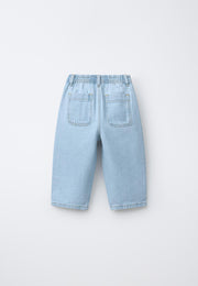 RELAXED FIT DENIM TROUSER - LIGHT BLUE