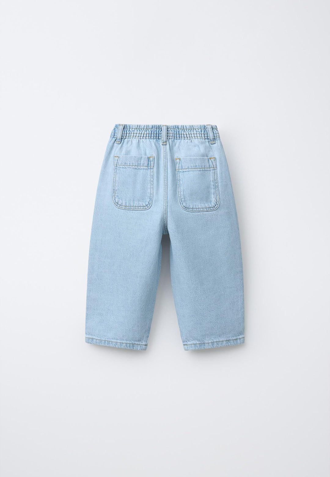 RELAXED FIT DENIM TROUSER - LIGHT BLUE