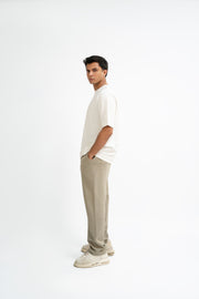 Airy Cotton Oversized T-Shirt - Eternal White