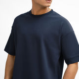 Airy Cotton Oversized T-Shirt - Midnight Blue
