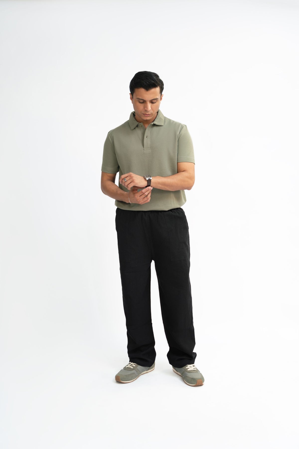 Linen Pants - Classic Black
