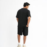 Waffle Knit Twin Set - Classic Black