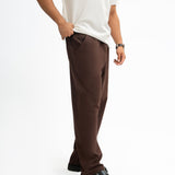 Linen Pants - Chocolate Brown