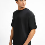 Airy Cotton Oversized T-Shirt - Classic Black