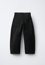 BARREL FIT JEANS - BLACK