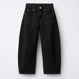 BARREL FIT JEANS - BLACK