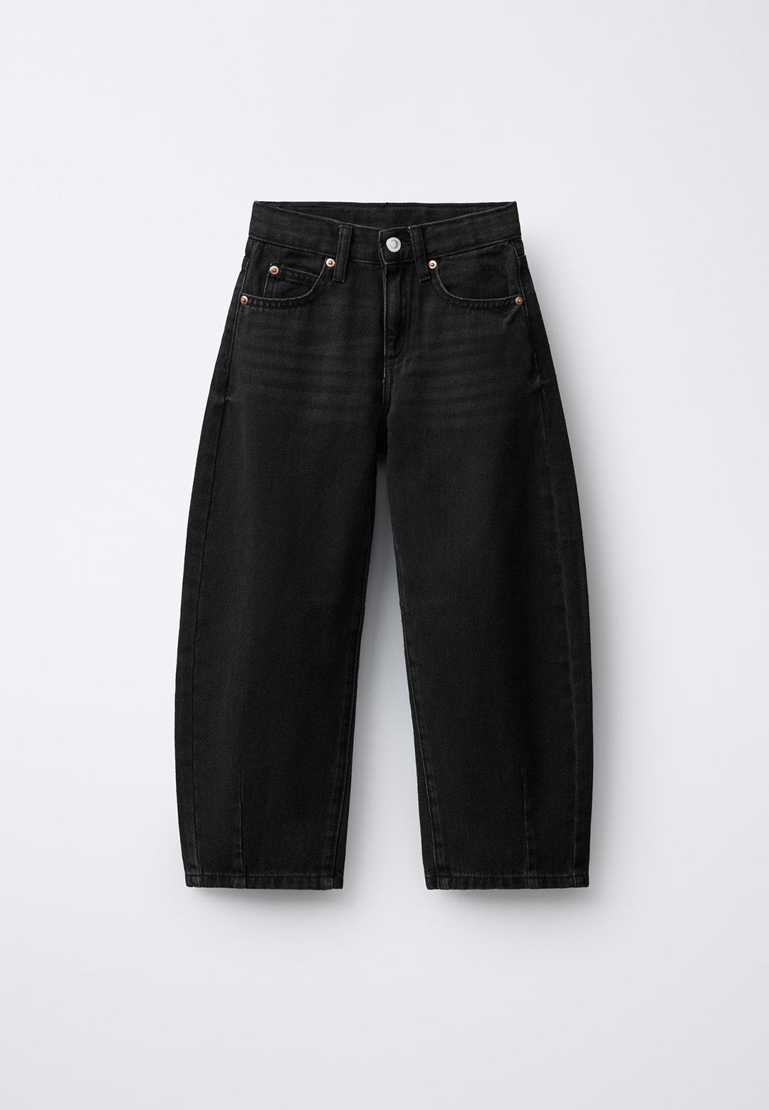 BARREL FIT JEANS - BLACK