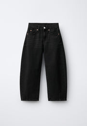 BARREL FIT JEANS - BLACK