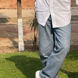 Basic Baggy - Mid Blue Wash