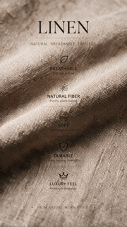 Linen Pant - Sand Brown