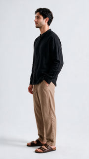 Linen Pant - Sand Brown