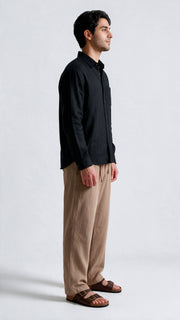 Linen Pant - Sand Brown
