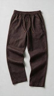 Linen Pant - Walnut Brown
