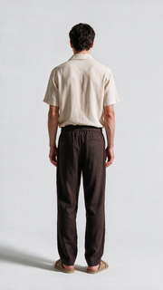 Linen Pant - Walnut Brown