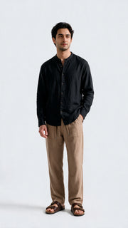 Linen Pant - Sand Brown