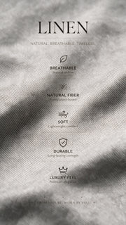 Dress Linen Pant - IVORY GREY