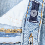RETRO STAR DENIM SKIRT - ICE BLUE