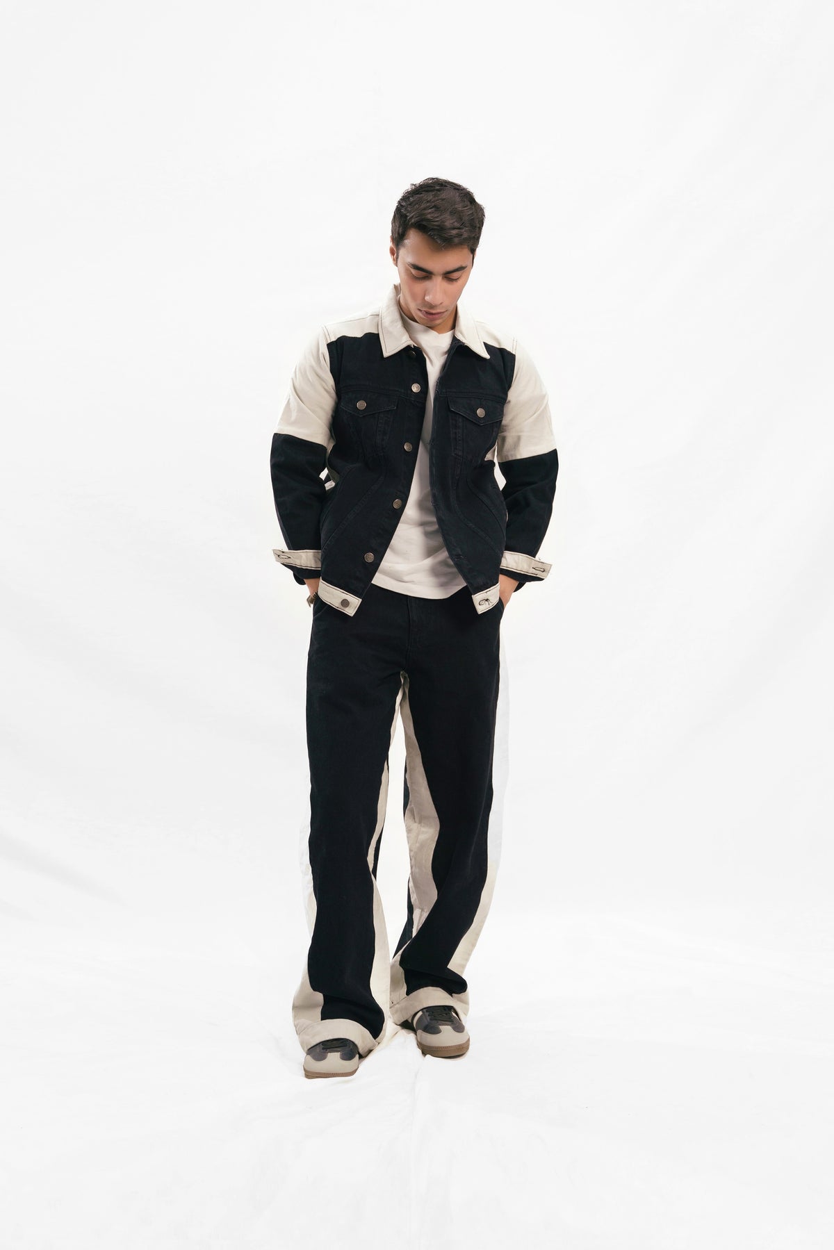 Denim Jacket  - Black & White