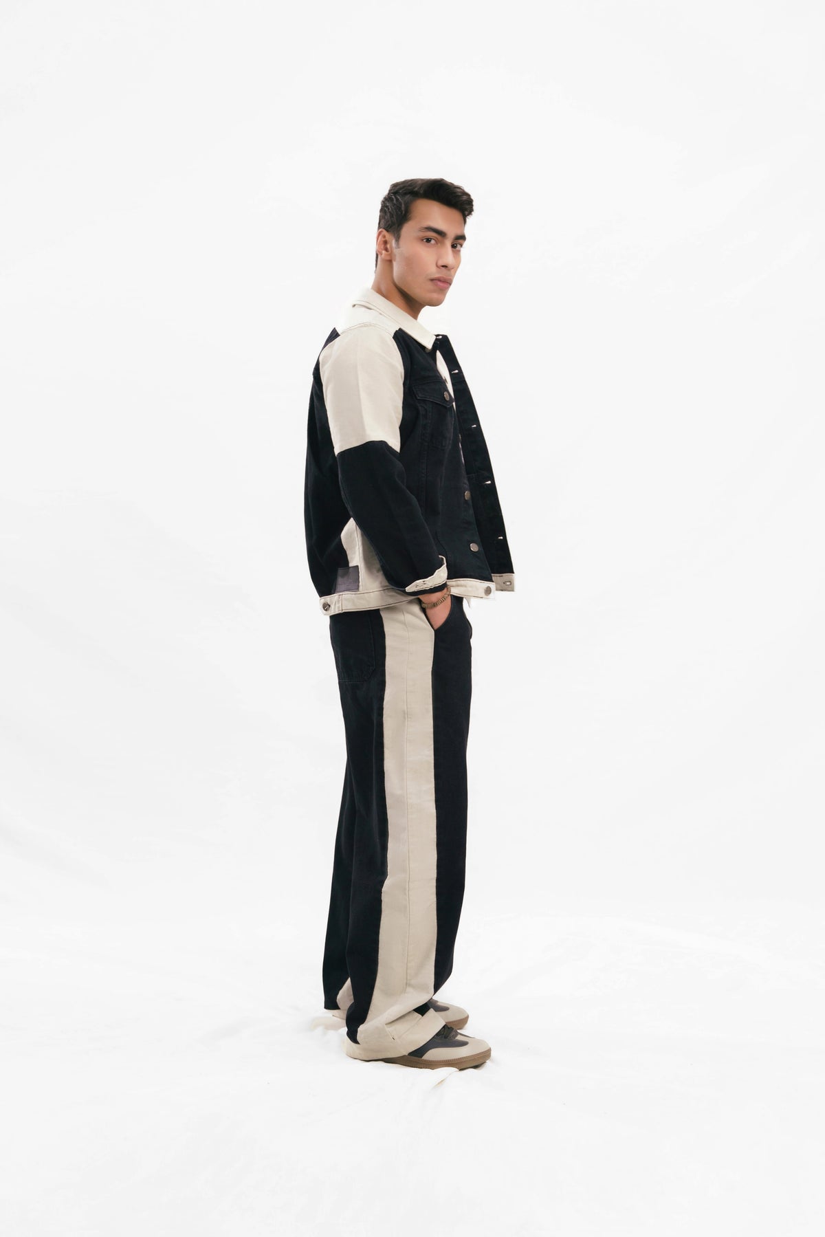 Denim Jacket  - Black & White
