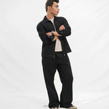 Straight Wide Leg Jeans - Black